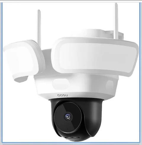 AOSU Floodlight Camera Wired, 3K UHD Security Camera Outdoor, 360° 