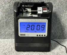 Biometric Time Clock LU-10 Finger Scan Employee Attendance Recorder Used