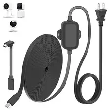 25FT Outdoor Power Adapter for WYZE Cam Pan V4/ V3/ Duo Cam Pan, Cam V4/ V3/ V3