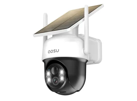 U70472 AOSU SolarCam D1 Classic Solar Wireless WiFi PTZ 2K Outdoor Cam A G2U