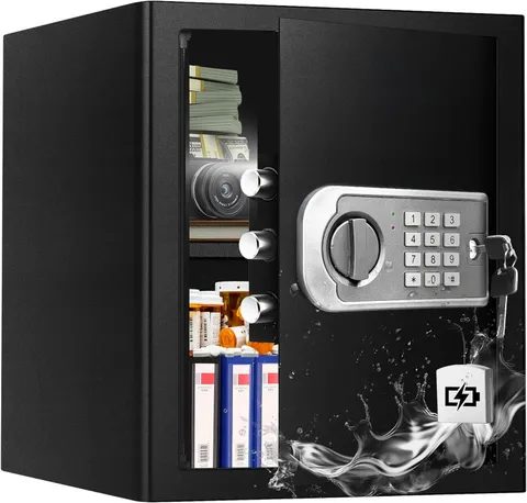 Fireproof Large Home Security Safe with External Battery Acces for Document | 3.