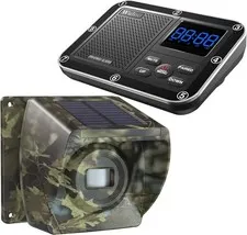 Solar Driveway Alarm Wireless Motion Sensor 1800ft Outdoor Weatherproof
