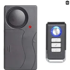 110dB Wireless Vibration Anti-Theft Alarm with Remote Control - Versatile Sec...