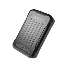 18- Gauge Steel Portable Lock Box Safe with Digital Fingerprint Lock Access in B