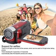 4K 48MP DV Camera 2.7in TFT Rotatable Screen 16x Digital Zoom Video Camera