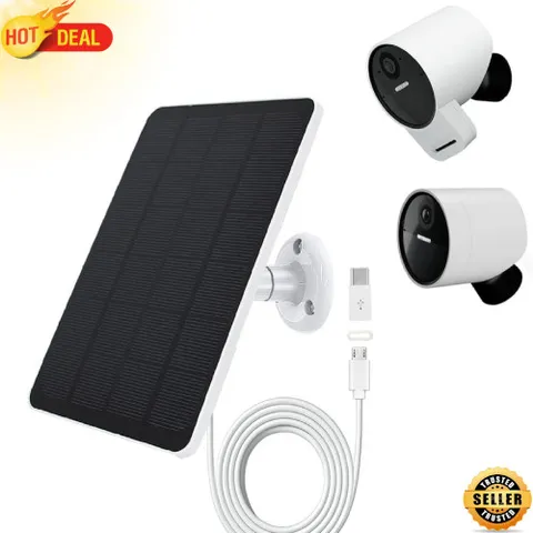 Solar Panel Compatible with Simplisafe Outdoor Camera Wireless 4W 5V Solar Panel
