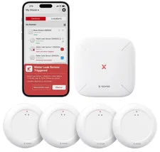 X-Sense Wi-Fi Water Leak Detector Kit, Smart Water Sensor Alarm with App Alerts