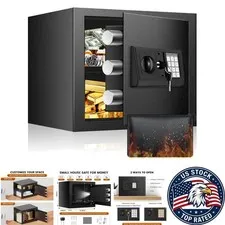 Elegant 9.84'' H Digital Security Safe Box with Anti-Theft Alarm & Mute Function