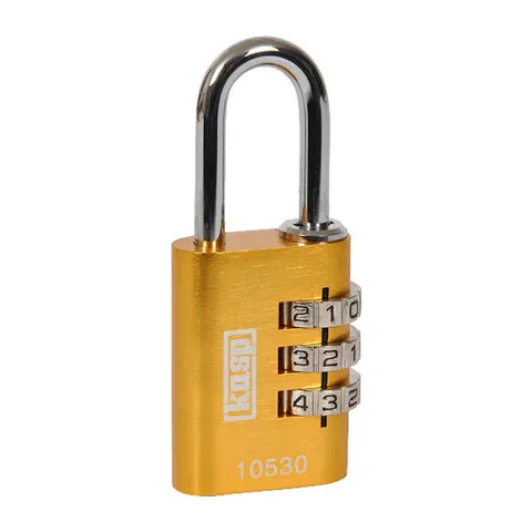 Kasp K10530YELD Aluminum Combination Lock 30mm Yellow