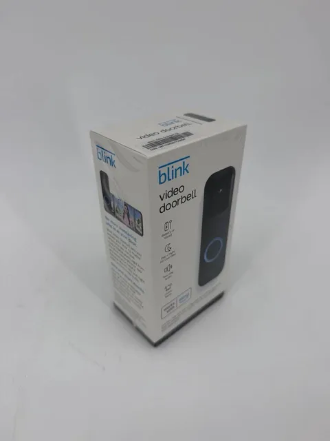 Blink Video Doorbell Black Smart WiFi Camera Alexa New Sealed