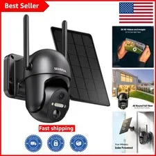 Wireless 2K Outdoor Security Camera with PIR Motion Sensor & Night Vision