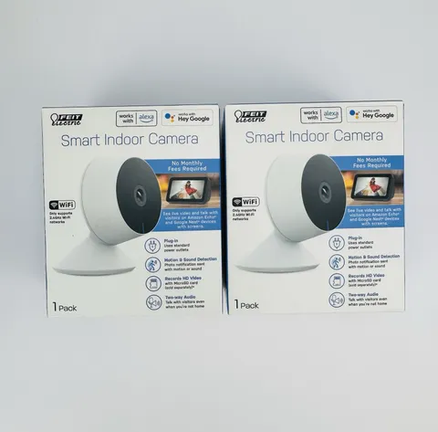 2 Feit Electric CAM1/WIFI 1080p HD Smart Indoor Cameras  WiFi Home Security New