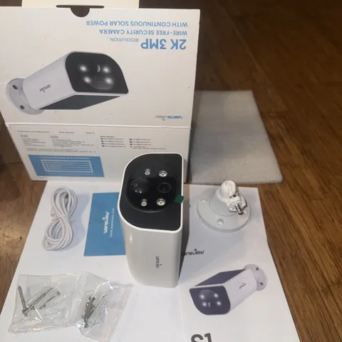 Wansview S1 2K 3MP Wireless Solar Security Camera Outdoor WiFi AI Detection