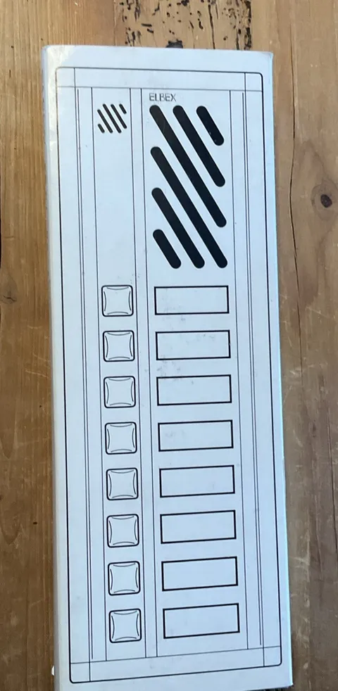 Elbex / Graystone ESD1-08-A  Surface Panel 8 Button intercom 