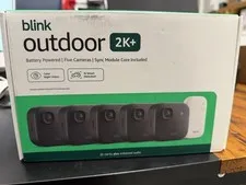 Blink Outdoor 2K+ Wireless Smart Security 5 Camera System with Sync Module Core
