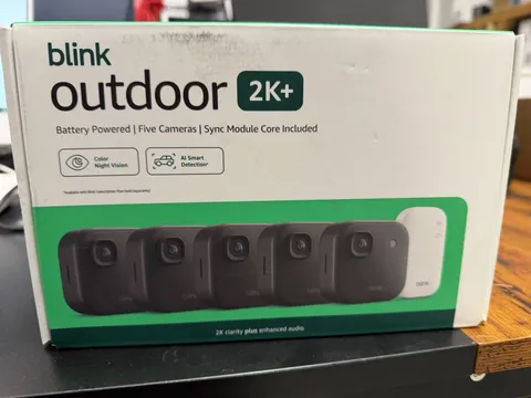 Blink Outdoor 2K+ Wireless Smart Security 5 Camera System with Sync Module Core