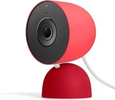 Google Nest Cam Indoor 2K Wired 3rd Generation Security Camera Berry GA09974-US