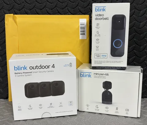 Blink Whole Home Security Camera System - Outdoor 4 | Doorbell | Mini Pan-Tilt