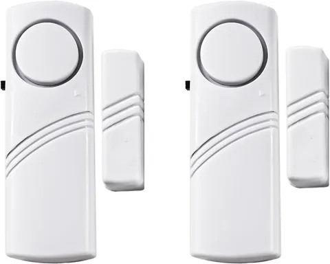 2-Pack Door Window Alarm Magnetic Sensor for Home & Kids Safety