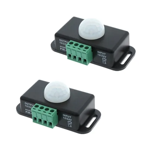 DC 12V 24V PIR Motion Switch,Body Sensing Controller for Timer Flexible Autom...