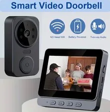 Intelligent Doorbell Camera, 4.3” Display, 1080P FHD Monitor, 120° Field of View