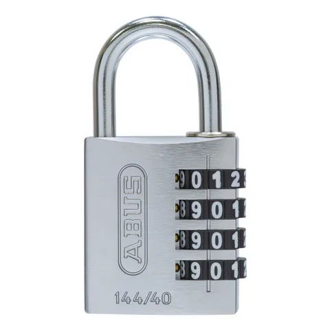 Abus 144/40 Silver Combination Padlock. Combo Padlocks (14440SILC) -FREE POSTAGE