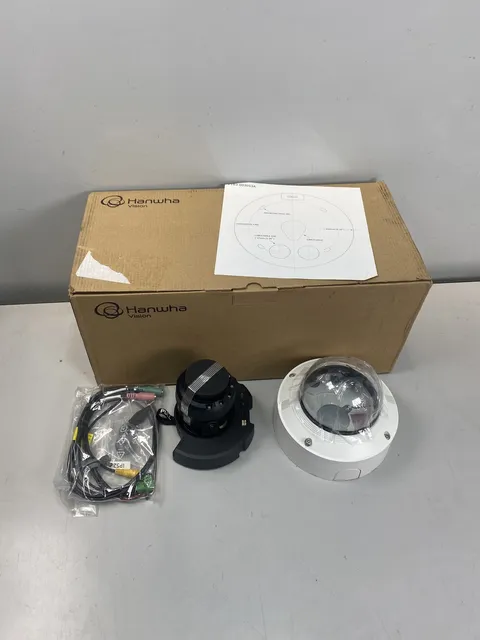 Hanwha XND-C6083RV AI-Powered Indoor Vandal Dome IP Camera- White