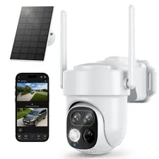 Security Cameras Wireless Outdoor, 2K Dual Lens Camera for Home Security with...