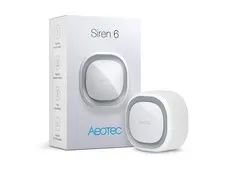 Aeotec Z-wave Siren 6 Indoor Security Alarm With Strobe Lights And Sounds