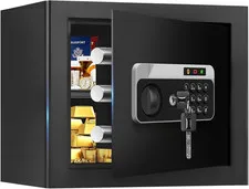 1.3 Cuft Safe Box Fireproof Waterproof, Digital Security Safes for Home Use Fire