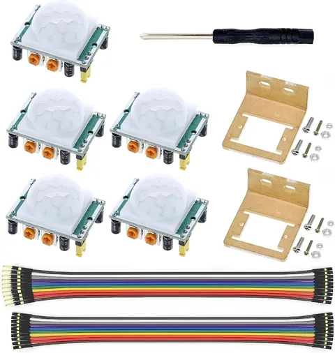 5 Pcs PIR Sensor Compatible with HC-SR501 PIR Motion Module for Arduino Raspberr
