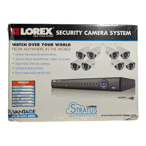 Lorex LH1896 960H 8CH DVR Surveillance Kit 1TB HDD & 8 IP66 700TV Open Box