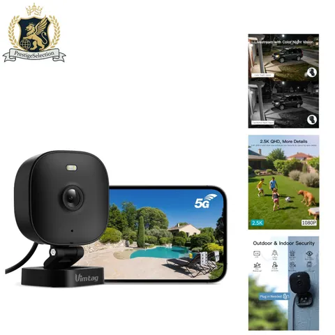 Color Night Vision 4MP Security Camera with Motion Spotlight for Outdoor Safety