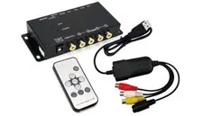 4-Channel PC USB Quad Video DVR Adapter With 4 RCA Inputs For Windows PC