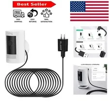 Durable 16ft Weatherproof Power Cable for Ring Stick Up Cam - Easy Installation