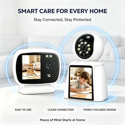 Dual Pack Smart Video Call Camera Set,  WiFi Security Camera