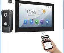 Wifi Wired Video Doorbell System (Wiring Required), 10 Inch High-Definition M...