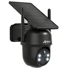 5MP Solar Wireless PTZ Security Camera Outdoor 2 Way Audio Motion Detection IP65