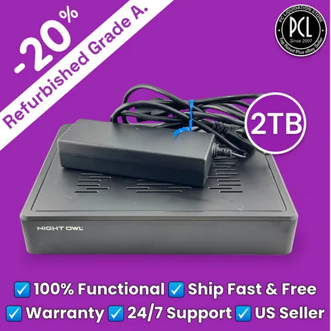 ✅ Night Owl Hybrid 12-Channel Wired Security DVR 2TB HDD DVR-BTD8-8-4POE ✅