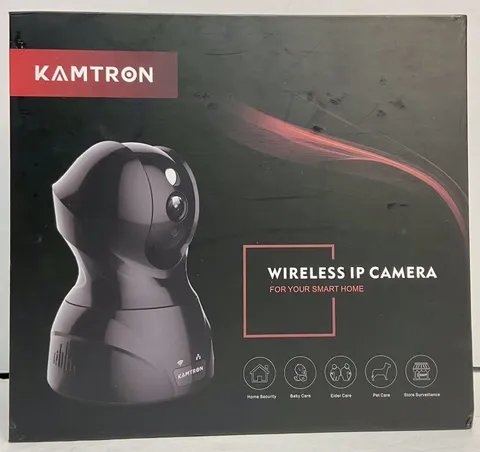 Kamtron Wireless IP Camera Model 826 1080p Black Home Security Great Condition