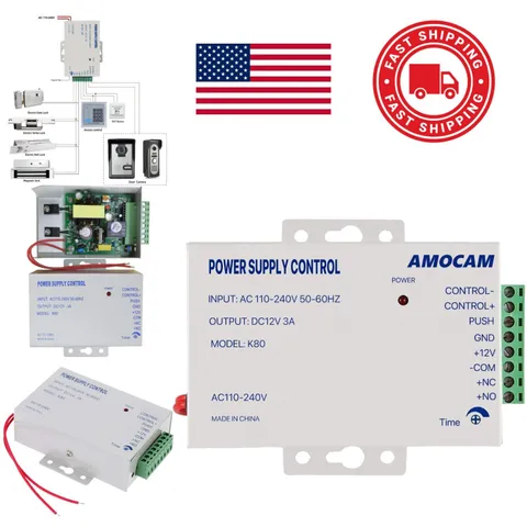 Power Supply Controller 12V for Door Access Control and Electric Lock Systems