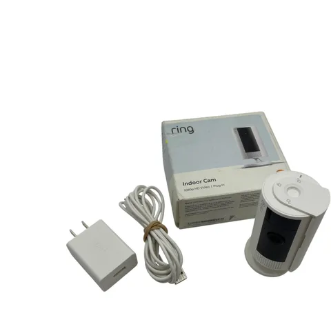 RING Indoor Cam (2nd Gen) 1080p HD Video White 5F72E9 #UM8821 (AR)