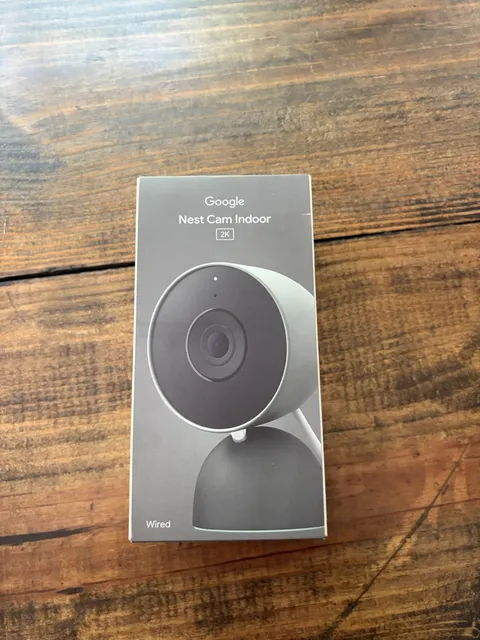 Google Nest Cam 2K Indoor Wired 3rd Gen Security Camera Hazel GA09975-US