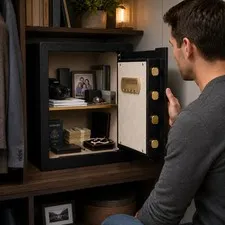 Asylosss 1.8 Cuft Fireproof Safe Box Home Security Digital Keypad + Spare Keys