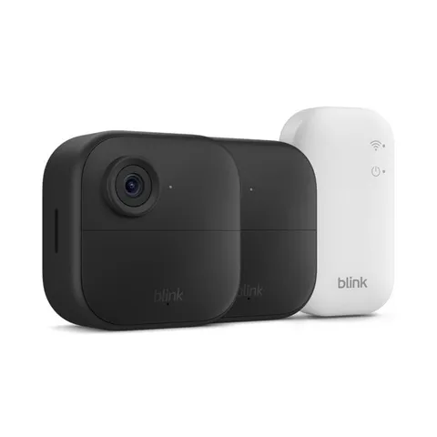 Blink Outdoor 4 1080p Wireless Wi-Fi IP Camera w/ Sync Module, Alexa, Black 2 PK