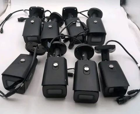 LOT OF 8 Lorex E841CAB 4K UHD Outdoor Network Bullet Camera PARTS/REPAIR