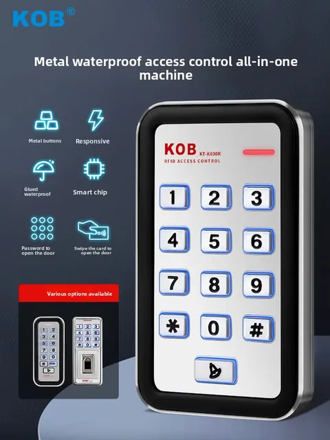fingerprint access control IDIC card swipe password outdoor waterproof and rainp