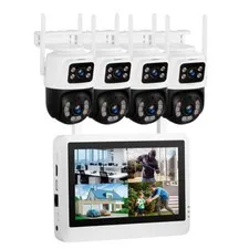 KERUI Wireless Security Camera System Surveillance 6MP WIFI 8CH NVR LCD Screen