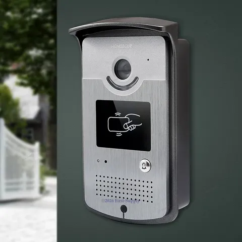 HOMSECUR Outdoor Video Voice Camera Access Control For Pedestrian Walk Side Gate