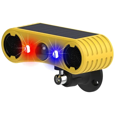Solar Motion Detector - 13 Sounds, Red & Blue Strobe Light